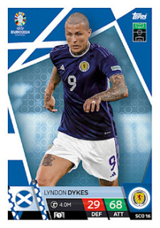 Lyndon Dykes Scotland Topps Match Attax EURO 2024 #SCO16
